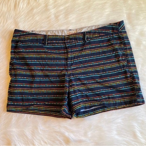 Merona Shorts Womens Size 18‎ Cotton Blue Stripes - Picture 1 of 9